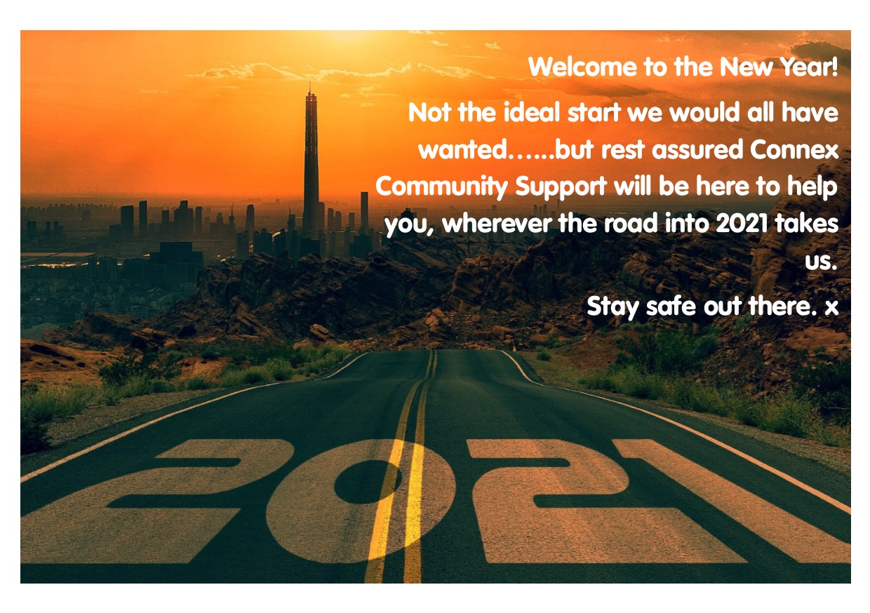 new Year 2021 Virtual card with Welcome to the New Year